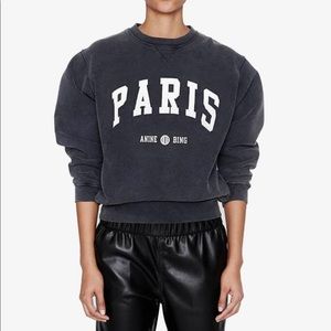 NWT ANINE BING Ramona Sweatshirt University Paris